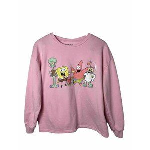 SPONGEBOB SQUAREPANTS PINK SWEATER‎ SIZE XL
